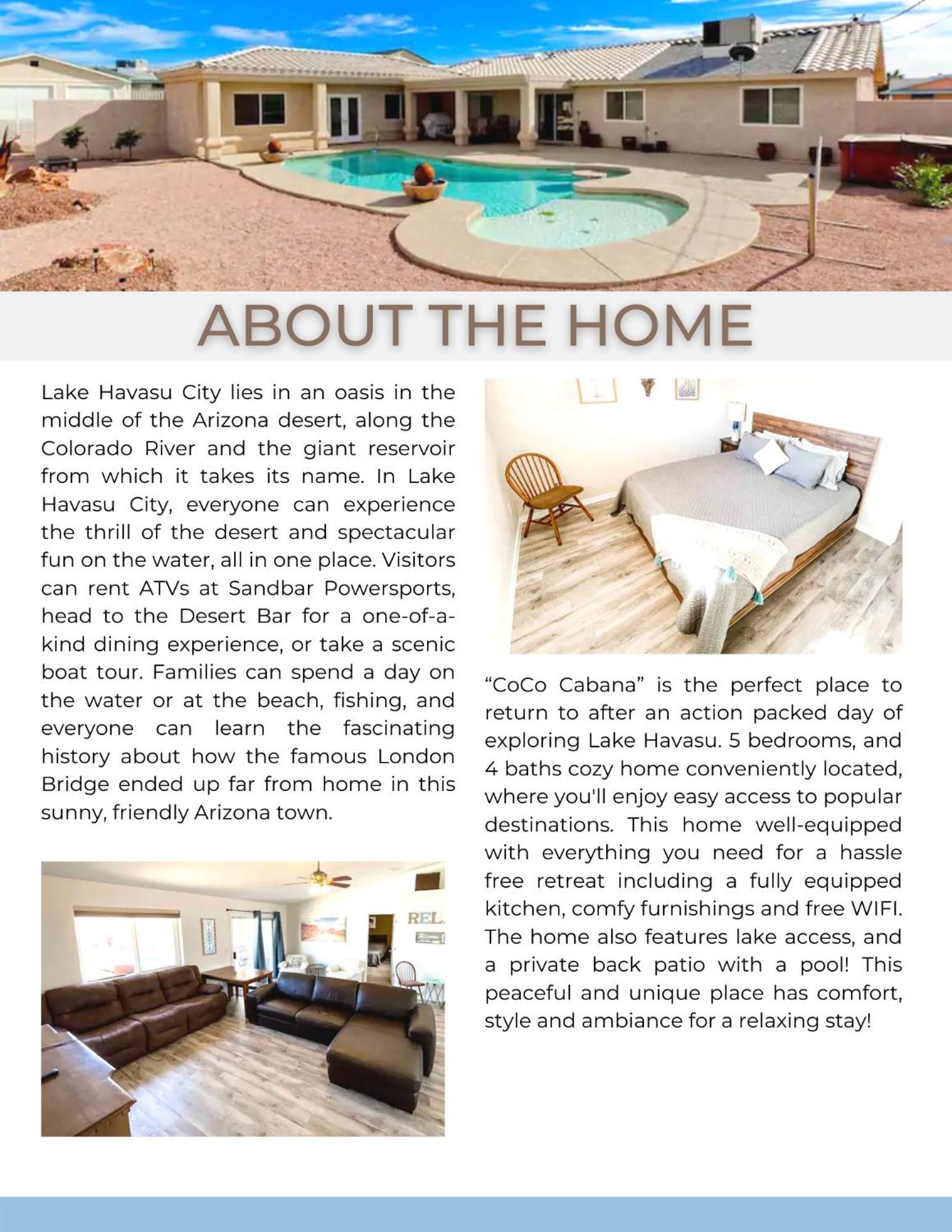 Private View On The Lake Side Of 95! Sleeps 16 Lake Havasu City Eksteriør billede